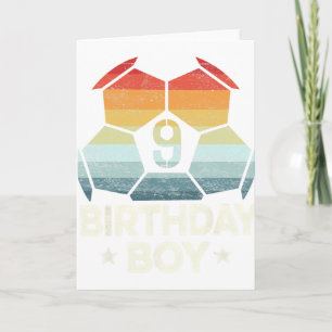 9 Year Old Soccer Player Gifts 9th Birthday Boy Ni Card