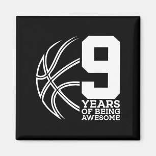 9 Years Of Being Awesome Bysketbyll 9th Birthday  Magnet