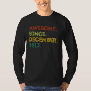 9 Years Old Awesome Since December 2013 9th Birt T-Shirt