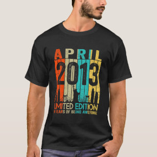 9 Years Old Birthday Vintage April 2013 Limited Ed T-Shirt