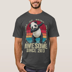 9 Years Old Dabbing Panda 9th Birthday Kids Unicor T-Shirt