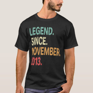9 Years Old Legend Since November 2013 9th Birthd T-Shirt