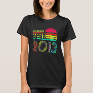 9 Years Old Retro Birthday  Legend Since April 201 T-Shirt