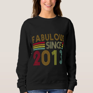 9 Years Old Retro Fabulous 2013 Editon 9th Bday Sweatshirt