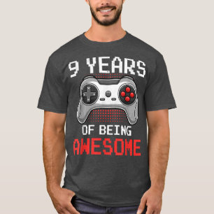 9 Years Old Video Game 9th Birthday For Boys Kids  T-Shirt
