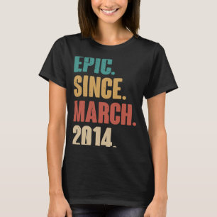 9 Years Old Vintage 2014 Birthday 9th Decoration M T-Shirt