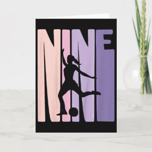 9 Years Soccer Girls Gift 9th Birthday Footll Play Card