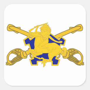 9E CAVALRY DUI - STICKERS DE CONCEPTION DE SABRES 