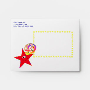9ème enveloppe de sourire rouge de la fête