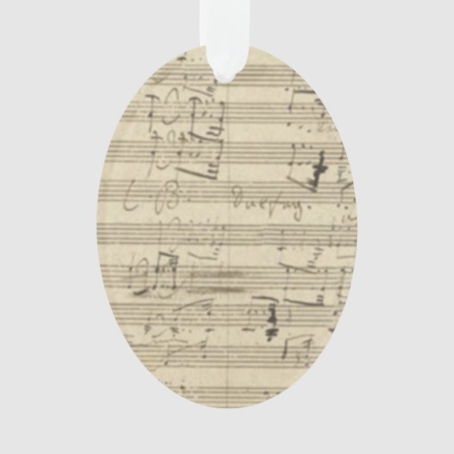 9ème score de manuscrit de musique de symphonie de (devant)
