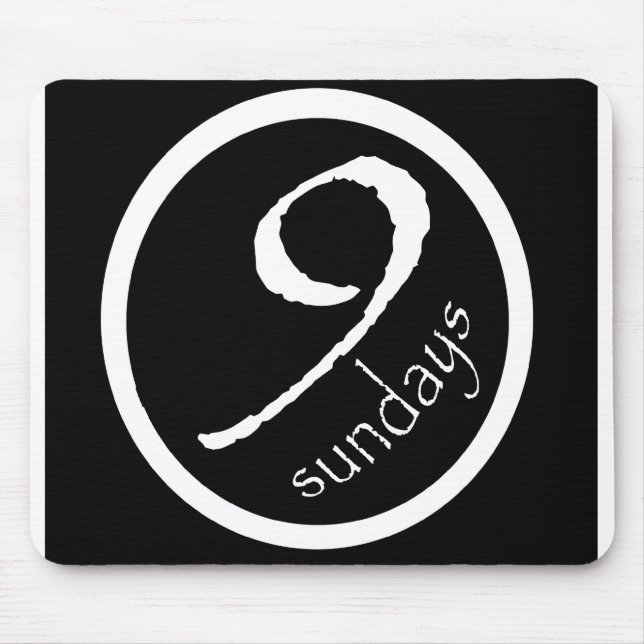 9sundays circle logo mouse pad (Front)