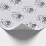 9th, 10th, 20th, 25th, 70th Wedding Anniversary Wrapping Paper<br><div class="desc">There's something satisfying in having an emblem that marks your milestones and my heart emblem is made all the more complete with your names,  date and special anniversary event in medallion typography.</div>