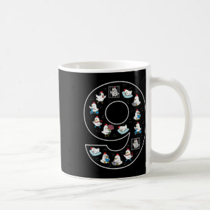 9th Birthday 9 Year Old Chicken Boys Girls Farmer Coffee Mug