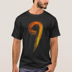 9th birthday Artist Watercolor Painter Colourful T-Shirt