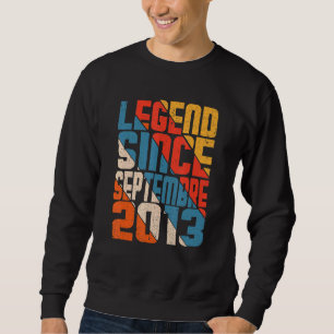 9th Birthday Awesome Since September 2013 9 Year O Sweatshirt