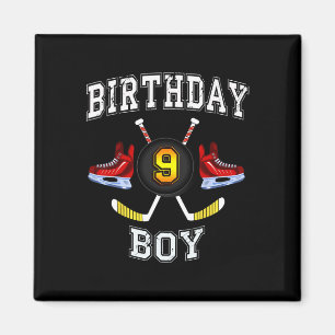 9th Birthday Boy - Ice Hockey 9 years old kid  Magnet