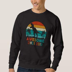 9th Birthday Dinosaur 9 Year Old Boy Awesome Sinc Sweatshirt