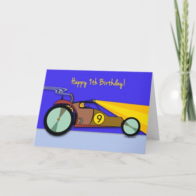 9th Birthday for Child, Dune Buggy at Night Card (Front)