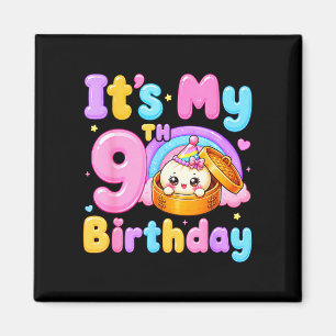 9th birthday girl kawaii dumpling anime birthday magnet