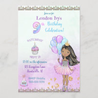 9th Birthday Girl Princess African American