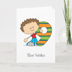 9th Birthday - Greetings card - Boy