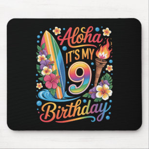 9th Birthday Hawaii Aloha Tropical Vacation Cruise Mouse Pad
