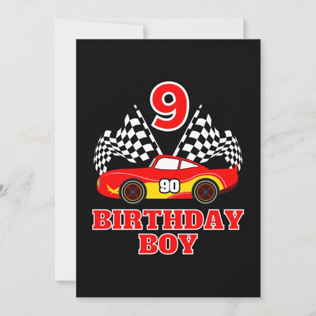 9th Birthday Invitation (Front)