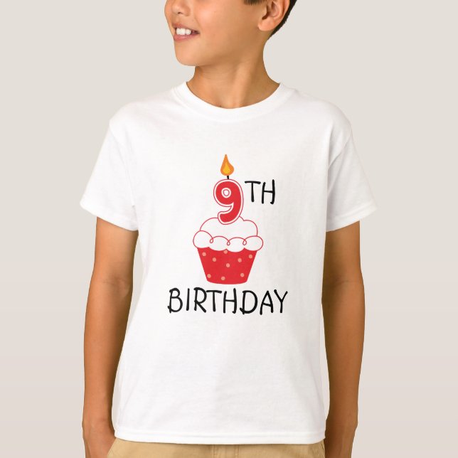 9th Birthday Kids T-Shirt (Front)