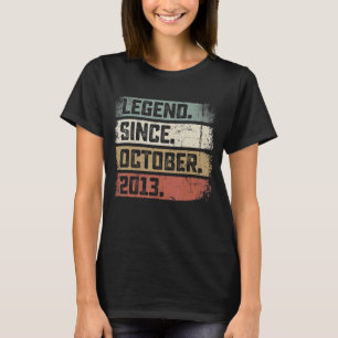 9th Birthday Legend Since October 2013 9 Years Ol T-Shirt