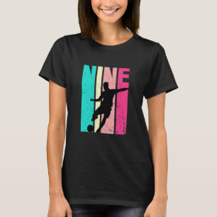 9th Birthday Retro Soccer  9 Years Old Birthday T-Shirt