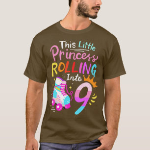 9th Birthday Roller Skate 1 T-Shirt