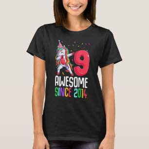 9th Birthday Shirts For Girls, Awesome Since 2014 