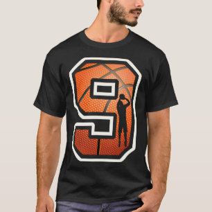 9th Birthday Sketll Player 9 Years Old Nine Sporty T-Shirt
