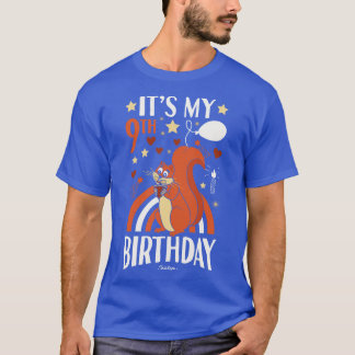 9th Birthday Squirrel T-Shirt