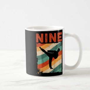 9th Birthday Taekwondo Fighter 9 Year Old Girls Bo Coffee Mug