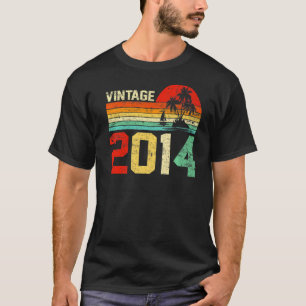 9th Birthday Vintage 2014 Retro Boy Girl 9 Years T-Shirt