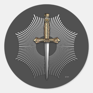 9th Degree: Master of the Temple Classic Round Sticker