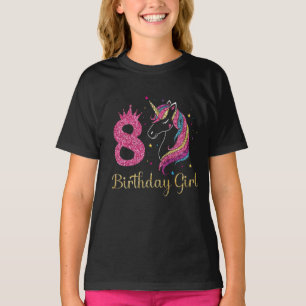9th Girl Birthday Unicorn ,Birthday Unicorn , T-Shirt