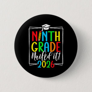 9th Grade 2026 Freshman Graduation _2 2 Inch Round Button