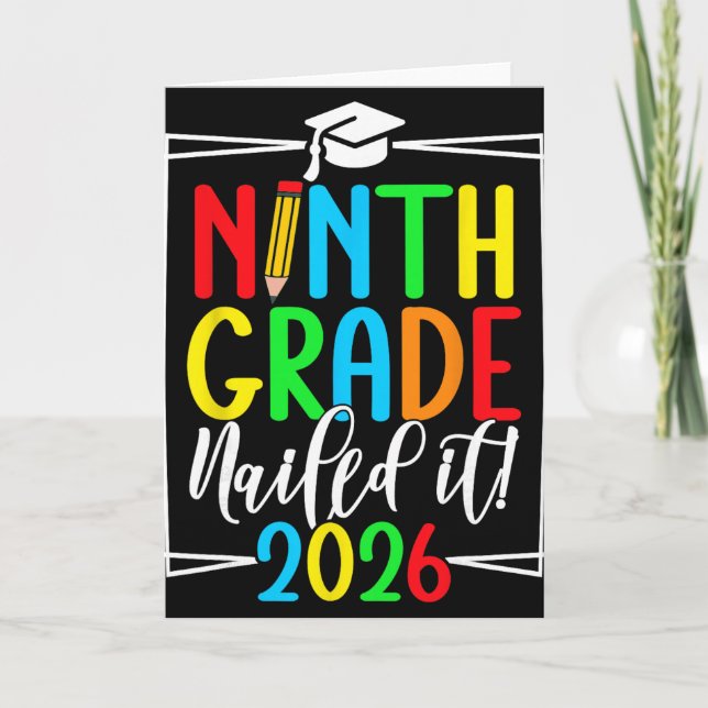 9th Grade 2026 Freshman Graduation _2  Card (Front)