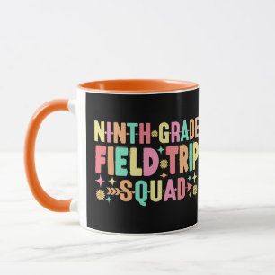 9th Grade Field Trip Squad Back To School Matching Mug