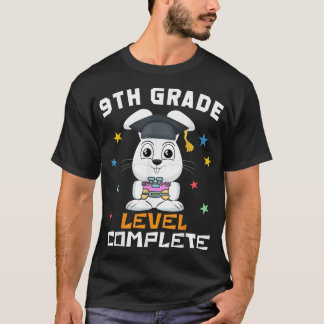 9th Grade Level Complete Video Gamer Bunny Lover G T-Shirt