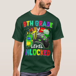 9th Grade Level Unlocked Video Game Back to School T-Shirt