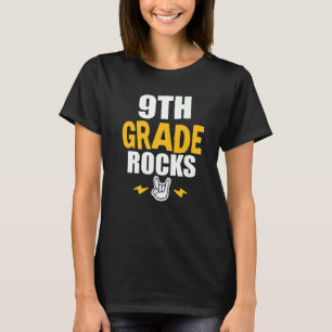 9th Grade Rocks Back To School Ninth Grade Teacher T-Shirt