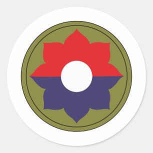 9th Infantry Division Classic Round Sticker