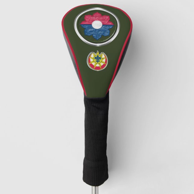 9th Infantry Division Combat Patch Golf Head Cover (Front)