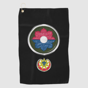9th Infantry Division Customized Patch & Insignia Golf Towel