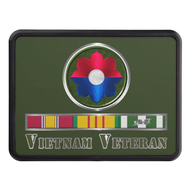 9th Infantry Division Customized Shield  Trailer Hitch Cover (Front)