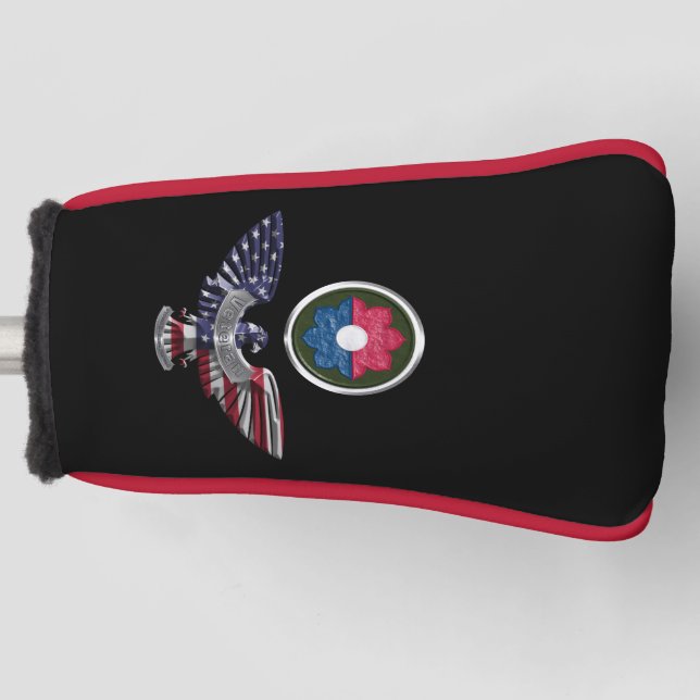9th Infantry Division Eagle Golf Head Cover (Front)
