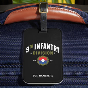 9th Infantry Division "Old Reliables" Customizable Luggage Tag